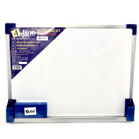 กระดานไวท์บอร์ด A-LINE 30×40 ซม.+แปรงลบกระดาน