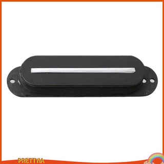 [PRETTYIA] Single Coil Rail Humbucker Pickup with Screws Springs for ST Guitar Black