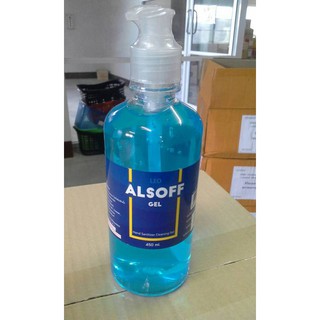 Alcohol hand gel 450ml/ เจลล้างมือ เสือดาว (Alsoff)