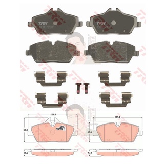 GDB1611 ผ้าเบรค-หน้า(TRW) (เนื้อผ้า COTEC) MINI COOPER, ONE (R56) 07 UP