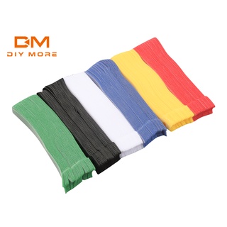 DIYMORE สายรัดไนลอนแบบนำกลับมาใช้ใหม่ได้ Velcro Mouse Wire Ties พร้อมสายรัดปรับระดับได้ (30PCS)