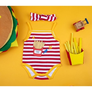 F10 JUMSUIT FRENCH FRIES SET FREE BOW