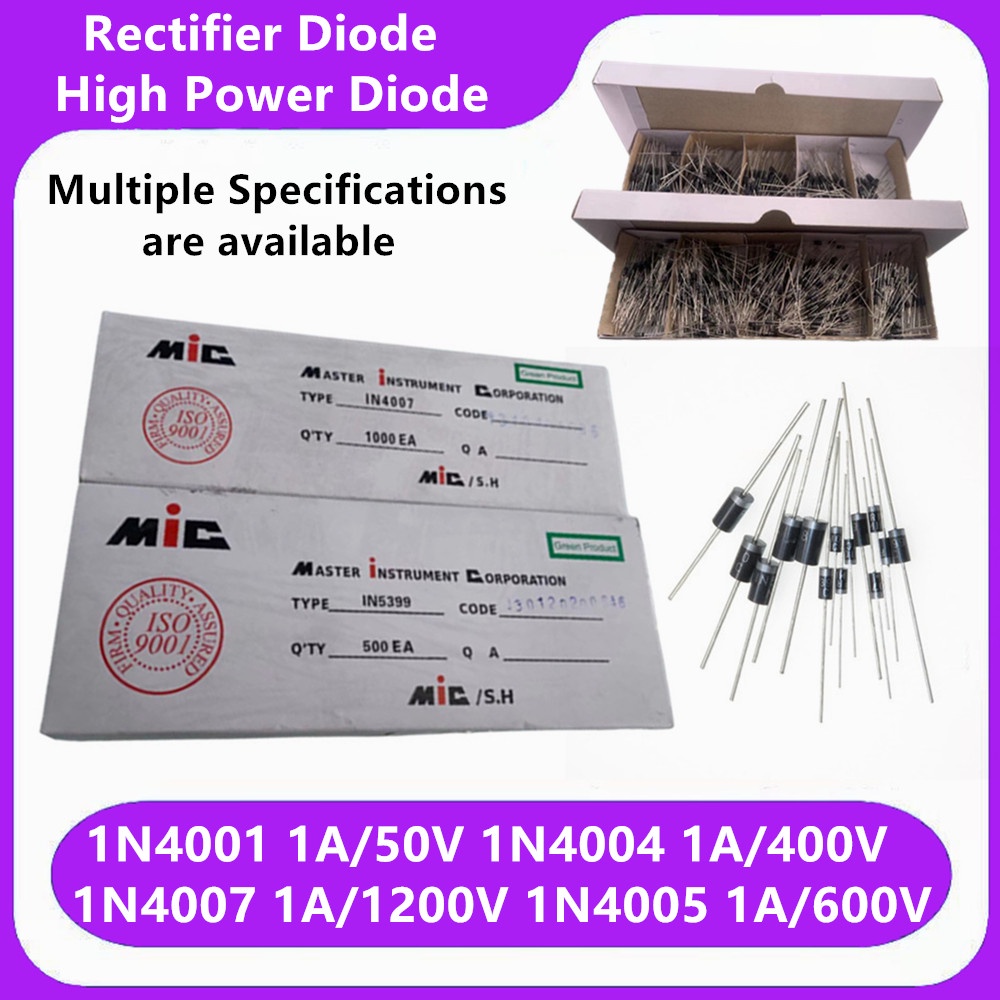 Lot De 10 Diodes 1N4007 - 1A, 1000V, Pour Circuits électroniques