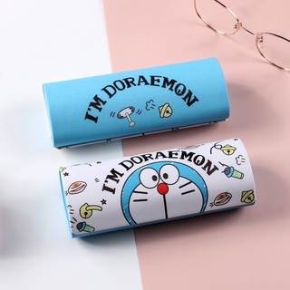 DOREMON กล่องแว่น กล่องแว่นตา GLASSES CASE   ทรงใหม่  ลาย โดเรม่อน DOREMON  SKY BIG 1   ตลับแว่น ฝาปิด (แม่เหล็ก)   PMYL