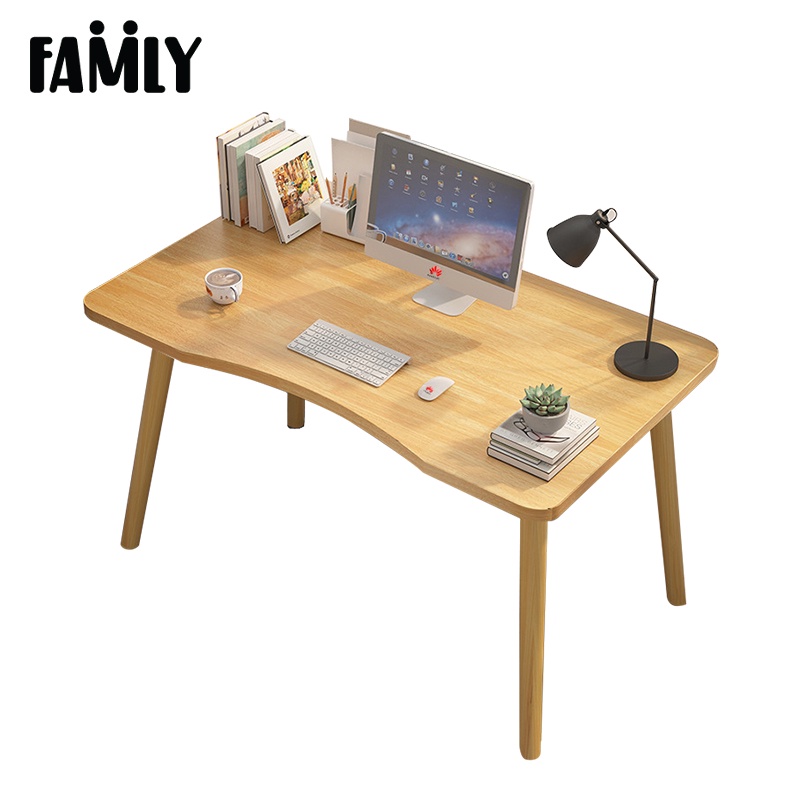 FAMLY: โต๊ะคอมพิวเตอร์ พร้อมส่ง มี 2 ขนาด 70x40 และ 80x50 cm. โต๊ะคอม โต๊ะ โต๊ะทำงาน โต๊ะมินิมอล รุ่นB-O (สินค้ามี 3 สี) #7