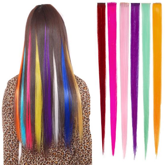 【YDIEA】แฮร์พีช ช่อไฮไลท์ สไตล์เกาหลี ขนาด 55 ซม. 24 สี