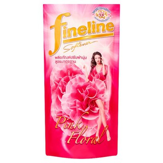 ผลิตภัณฑ์ปรับผ้านุ่ม Fineline(ไฟน์ไลน์) พิ้งค์ ฟลอรัล  สูตรมาตรฐาน ชนิดเติมขนาด 600 มล. ของแท้ 100%