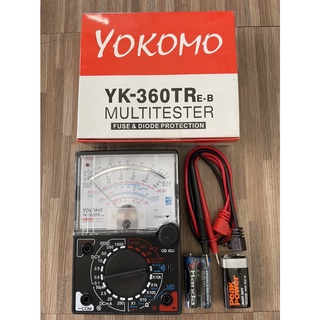 YOKOMO มัลติมิเตอร์ รุ่น YK-360TRE-B แบบเข็ม วัดแบตเตอรี่ มิเตอร์ มิเตอร์ไฟแบบเข็ม โอห์มมิเตอร์ โวลมิเตอร์