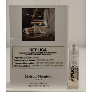 Vial Maison Margiela 💢 Replica 💢 Coffee Break ☕☕ EDT 1.2ml น้ำหอมไวออลแท้