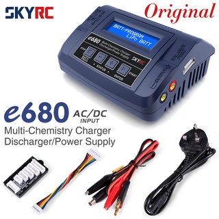 Skyrc e680 ที่ชาร์จแบตเตอรี่ 80W AC DC และแบตเตอรี่ AGM สําหรับ 1-6s LiPo Li-ion LiFe NiCd NiMH