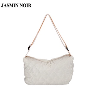 Jasmin NOIR กระเป๋าสะพายไหล่ กระเป๋าถือ ลายสก๊อต แฟชั่นฤดูหนาว สําหรับสตรี