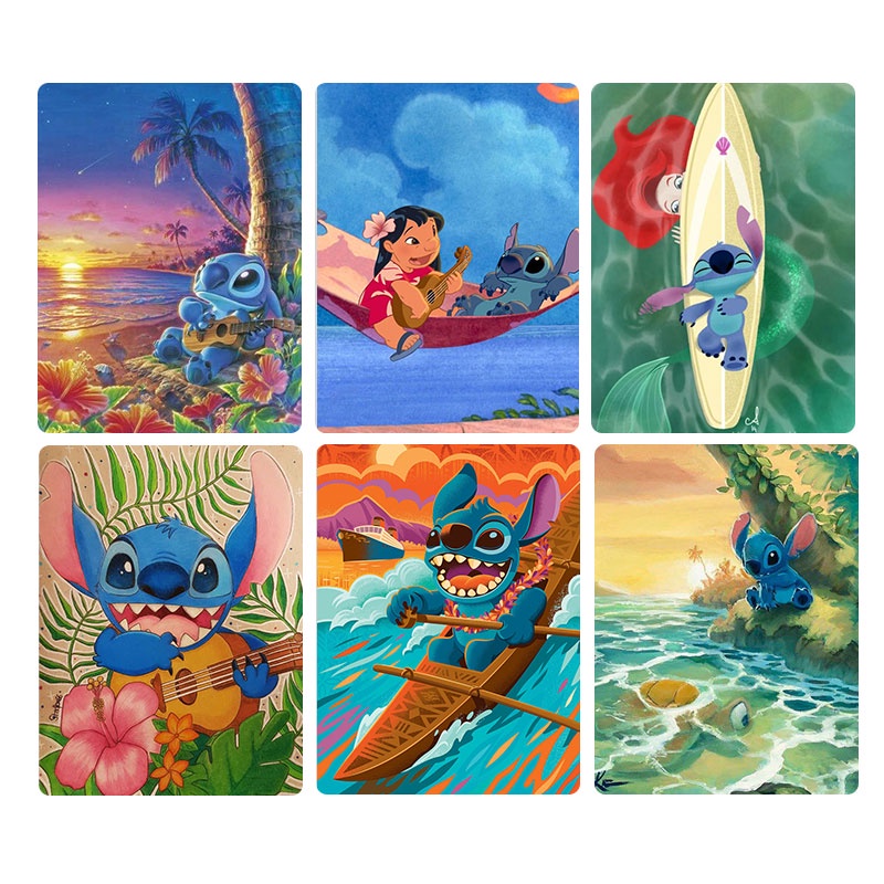 【Pm】ชุดงานปักครอสติชเม็ดบีดทรงเพชร 5D DIY รูปการ์ตูนโมเสคสําหรับตกแต่งบ้าน 卡通 5244