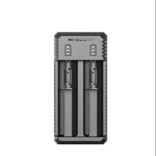 NITECORE UI2 Dual-Slot อัจฉริยะ USB ลิเธียมไอออน แบตเตอรี่ ชาร์จสำหรับ 18650 18350 20700 21700 ฯลฯ