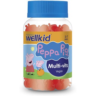 (พร้อมส่งราคาพิเศษ หมดอายุ 04/2024) Wellkid Peppa Pig Multi-vits วิตามินรวมกัมมี่สำหรับเด็ก