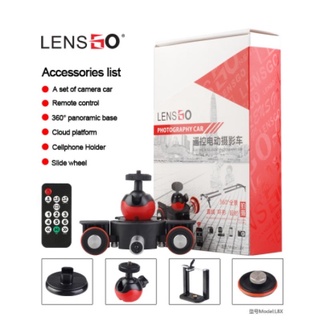 Camera Video Track Dolly LENSGO L8X กล้อง Dolly พร้อมควบคุมระยะไกลสำหรับโทรศัพท์/ชุดกล้องถ่ายภาพ