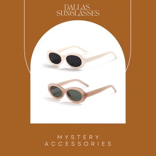 G203-G204: Dallas Sunglasses | Mystery Accessories แว่น แว่นตา แว่นตากันแดด แว่นตาสีขาว แว่นตาสีน้ำตาล แว่นตาแฟชั่น