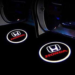 LED ประตูไฟรถยนต์แสงเลเซอร์เงาโลโก้ สำหรับ Honda โปรเจคเตอร์ เช็ต2ชิ้น / ติดตั้งง่าย / Courtesy door TUNING lights