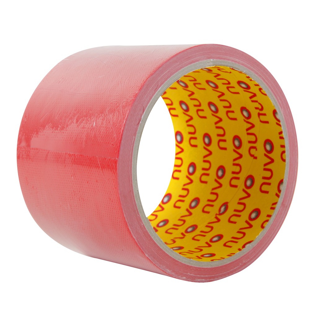 เทปผ้ากาว 3 นิ้ว 72มม.x8หลา (7.2เมตร) แดง นูโว 555 Adhesive Cloth Tape 3 inches 72 mm. X8 yd. (7.2 m