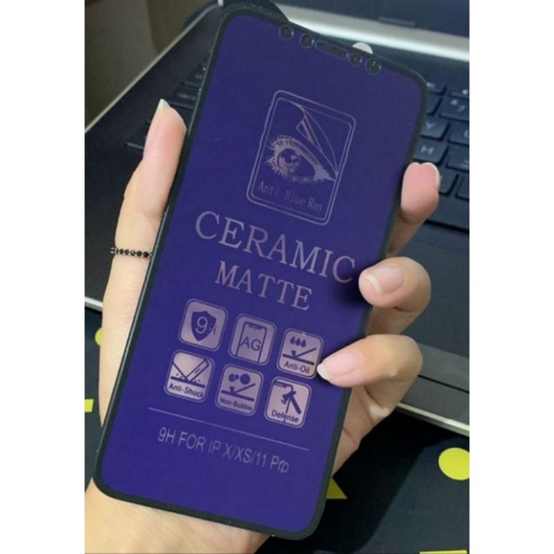 กระจกนิรภัยเซรามิคด้าน Samsung A12. A02s. A72018. A71.A52.A72