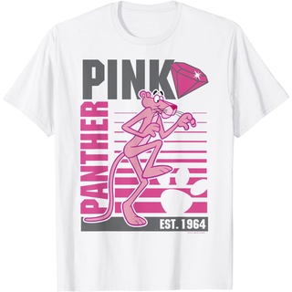 ผ้าฝ้ายคอกลมเสื้อยืด พิมพ์ลาย Pink Panther Lined Portrait สไตล์วินเทจ คลาสสิก เรโทร สําหรับผู้ชาย และผู้หญิง เสื้อยืด สํ