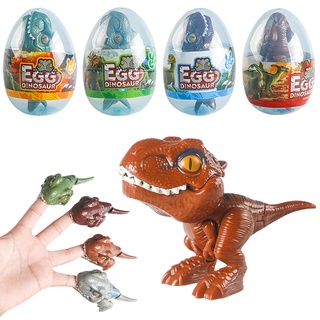 4pcs Dinosaur Eggs With Biting Hand Tyrannosaurus High Simulation Interactive Dinosaur Snap Toy For Kids Aged 3+ /