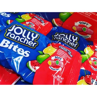 Jolly Rancher Chewy Candy Bites, Cherry, Orange, Watermelon, Green Apple 1.8 oz ขนม usa