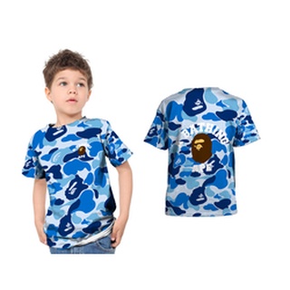 A BATHING APE เสื้อยืด พิมพ์ลายธีม Mainamedia Ape Bape FullPrint สําหรับเด็ก