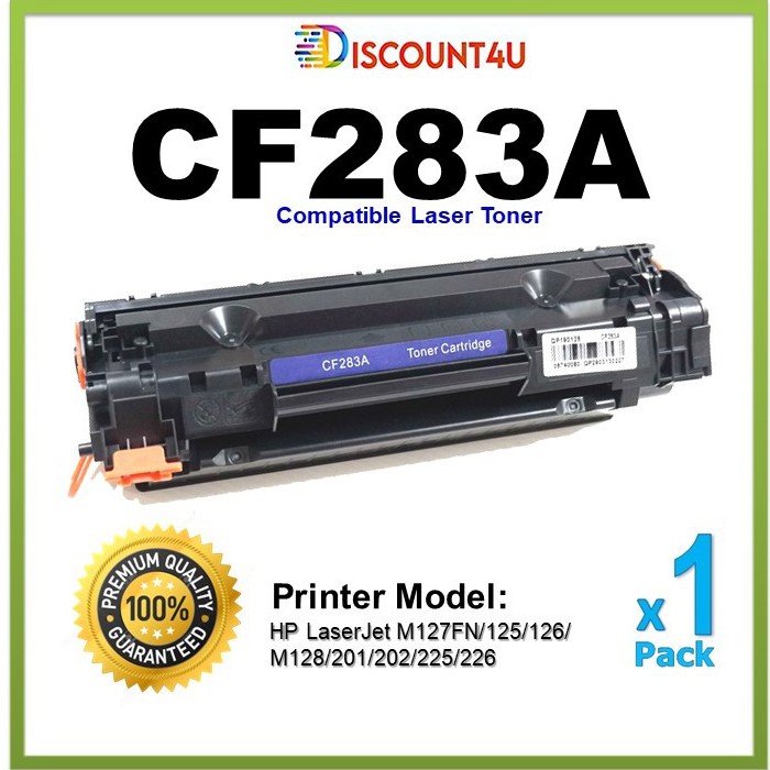 Discount4u .. ตลับหมึกเลเซอร์ HP CF283A CF283 HP283A For HP LaserJet Pro MFP M125a/M127fn/M201n/M225