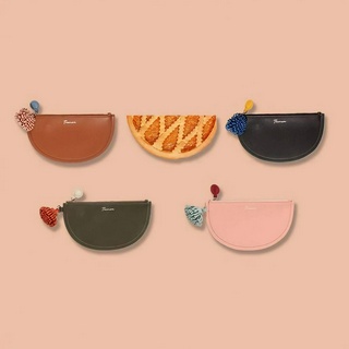 Pie clutch Coin Purse กระเป๋าคลัทช์ ประดับพู่ดอกไม้ มี4สีให้เลือก