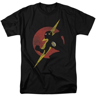 [S-5XL]เสื้อยืดลําลอง พิมพ์ลายการ์ตูน The Flash Symbol Knockout สีดํา เข้ากับทุกการแต่งกาย สําหรับผู้ชาย 939704