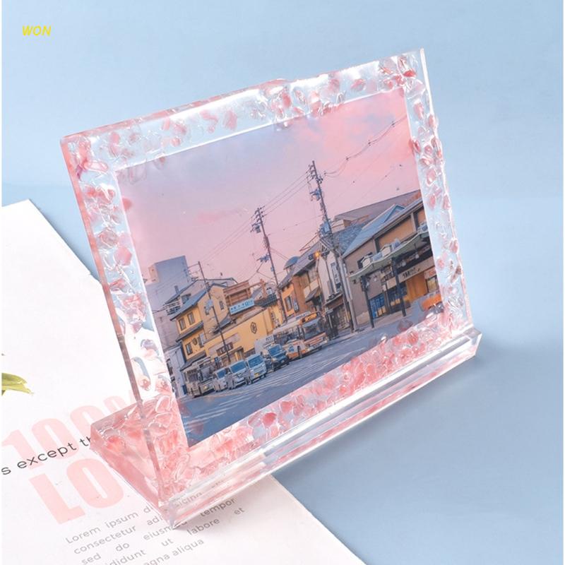 Handmade Square Photo Frame Silicone Mould Picture Frames UV Resin Mold Silicone