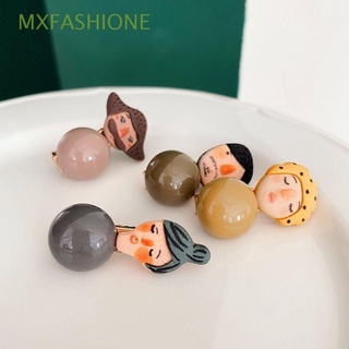 Mxfashione กิ๊บติดผมอะคริลิคลายการ์ตูนกระต่ายน่ารักสไตล์เกาหลีสําหรับผู้หญิง