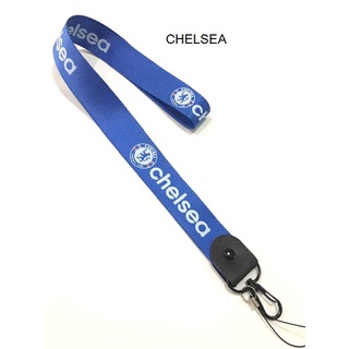 CHELSEA A สายคล้องคอ สายห้อยบัตร ลายฟุตบอล เชลซี นำ้เงิน สิงห์บลู น่าใช้งาน กว้าง 25 mm น่ารัก ผ้าอย่างดี BY  PMYL SHOP