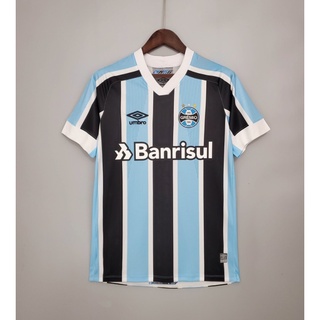 เสื้อกีฬาแขนสั้น ลายทีมชาติฟุตบอล Gremio ชุดเหย้า สําหรับผู้ชาย 2021-22