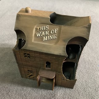 [Plastic]  Dice Tower for This War of Mine Board Game: หอคอยทอยเต๋า สำหรับเกมดิส วอร์ ออฟ มายด์