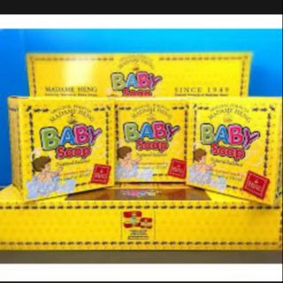 MADAME HENG BABY SOAP SET สบู่มาดามเฮง สูตรเบบี้ แพ็ค 3 ก้อน(150g.×3)