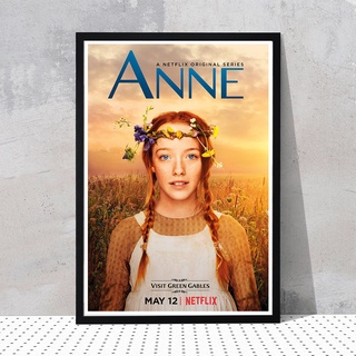 Anne With An E Poster โปสเตอร์ แอนน์ที่มี "น์" ซีรีส์ Netflix 2017-2019  / Amybeth McNulty ภาพขนาด 33x48 cm