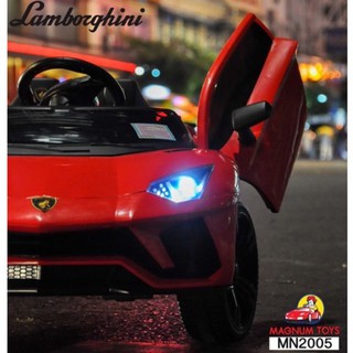 🏎Lamborghini Aventador 12V (✨ฟรี Microphone | ปรับความเร็วได้ | ออกตัวสมูท✨) รถแบตเตอรี่เด็กขายดี : KIDs CAR