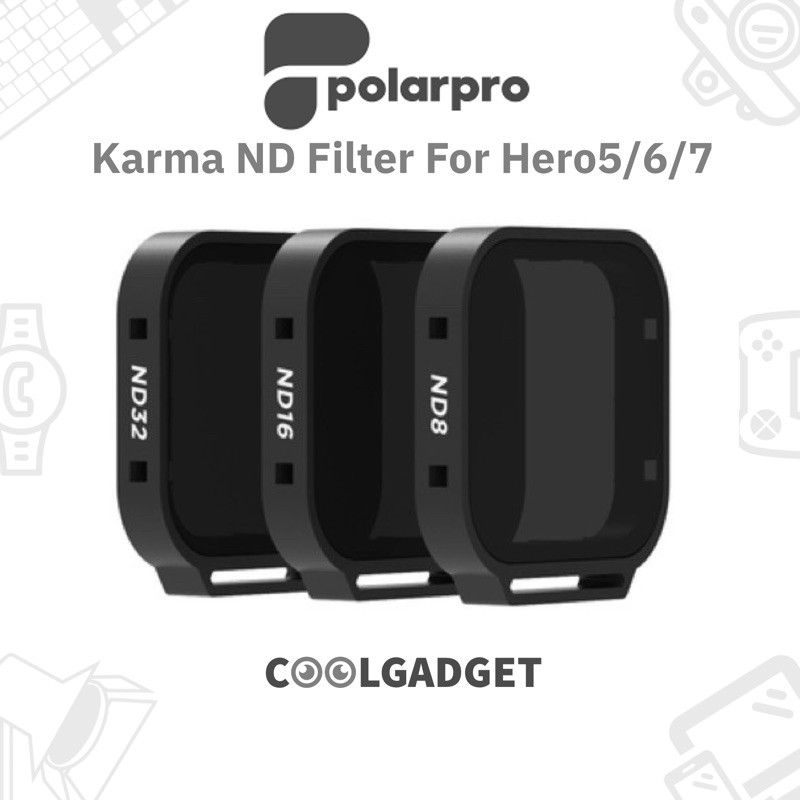 [Flash Sale]POLARPRO KARMA FILTER 3-PACK ND8, ND16, ND32 ใช้กับกล้อง Hero5/6/7 ของแท้ แน่นอน