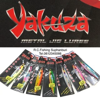 เหยื่อจิ๊ก Yakuza YJ-01 Metal Jig Lure 15g-80g เหยื่อปลอมตกปลาทะเล Shore/Light Jigging ครบทุกสี
