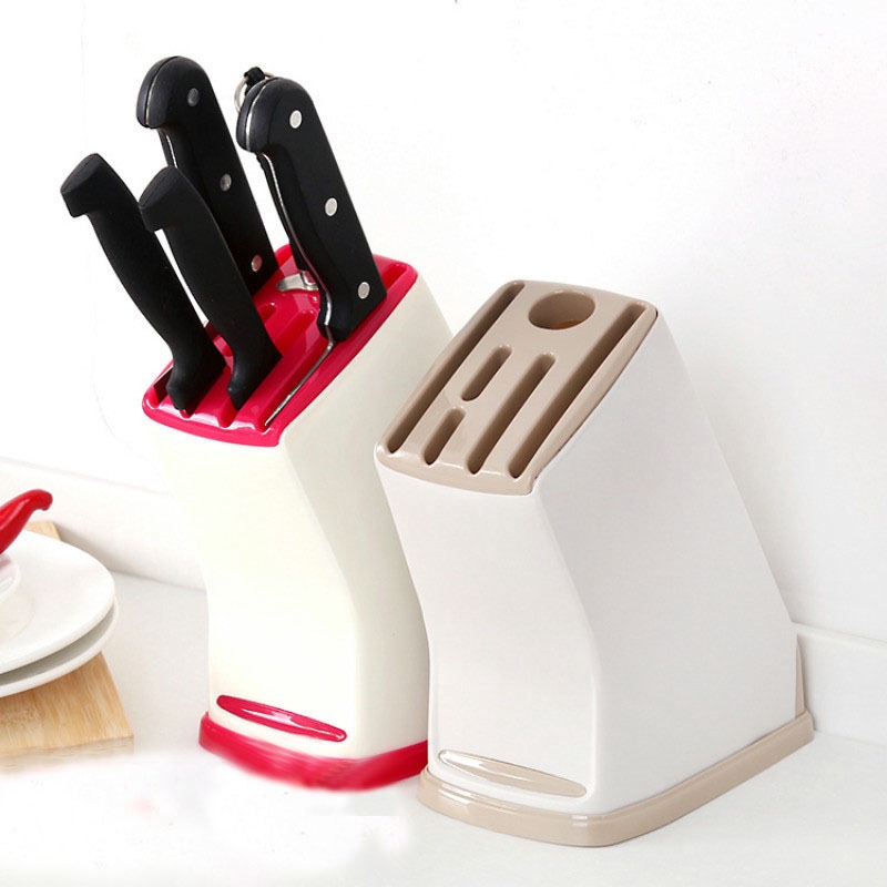 Plastic Kitchen Knife Rest Multifunction Tool Storage Rack Draining