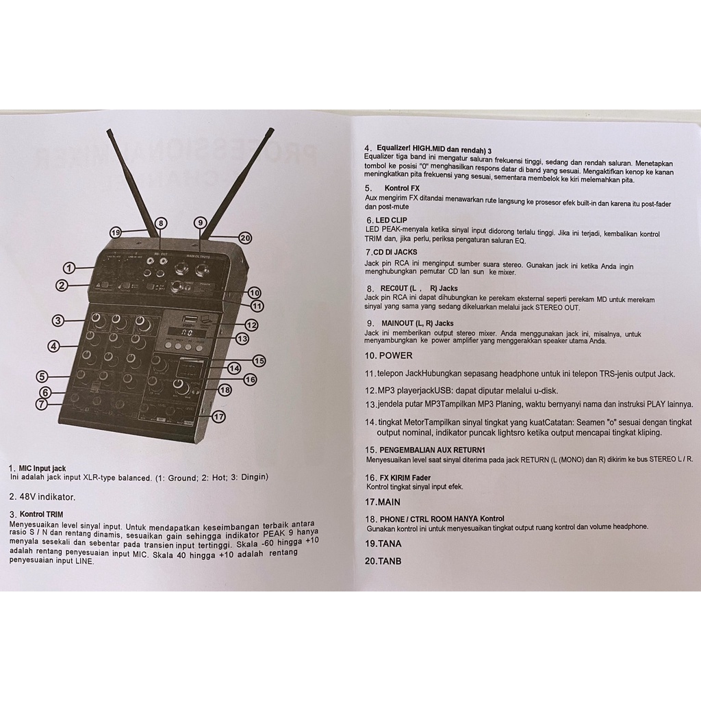 LXJ LX-428 มิกซ์+ไมค์ลอย คอนโซลเครื่องผสมสัญญาณเสียง ช่องพร้อมเสียงไมโครโฟนไร้สายผสมกับมิกเซอร์ Bluetooth USB มี2ระบบAC2