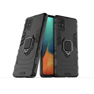 เคส Samsung Galaxy A71 ฮาร์ดเคสกันกระแทกเคสโทรศัพท์ Hybrid Armor Shockproof Ring Case Samsung A71 A715F Cover