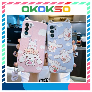 เคสโทรศัพท์มือถือลายการ์ตูนสุนัขน่ารักสําหรับ Oppo Reno6, Reno5 5G, Reno5 Pro, A53/A32, A9 2020/A5 2020/A11, R17,