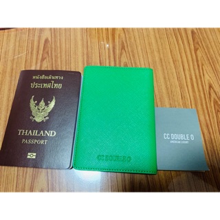 Passport cover แบรนด์ CCOO CC DOUBLE Oใส่หนังสือเดินทาง พาสปอร์ต