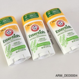 (สูตร Rosemary Lavender)-โรลออนแบบสติ๊ก Arm &amp; Hammer Essentials With Natural Deodorizers 71 g