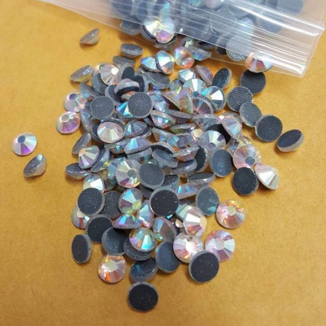 เพชรรีดร้อน สีรุ้งขาว CrystalAB DMC  Hotfix Rhinestone เพชรรีดเกรดใสแวววาว