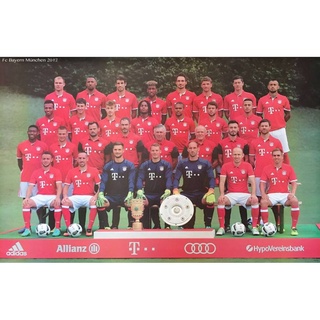 โปสเตอร์ ทีม บาเยิร์น มิวนิค ปีเก่า Bayern München รูปภาพ ฟุตบอล ไม่พิมพ์แล้ว กีฬา football โปสเตอร์ติดผนัง poster