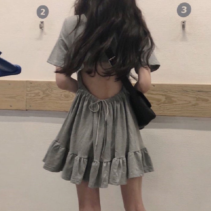 J & M❤️Dress women fashion fishtail short sleeve dresses