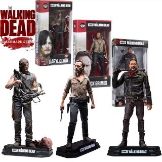 โมเดลฟิกเกอร์ The Walking Dead Season 8 Rick Grimes Daryl Rick Negan Pvc ขนาด 15 ซม. ของสะสมของสะสมสําหรับเด็ก